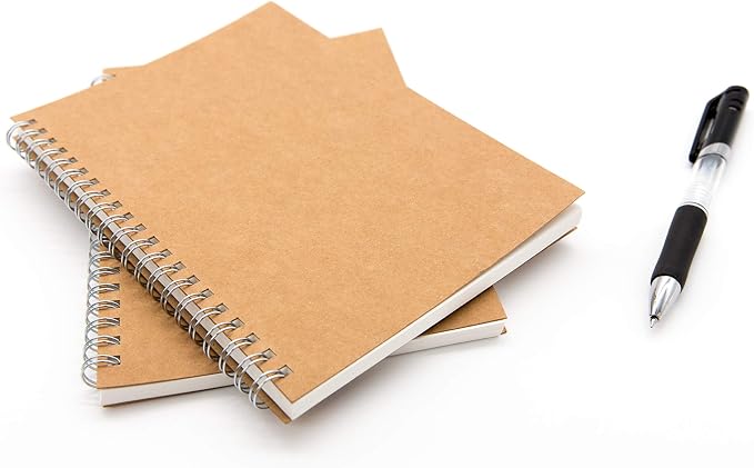 DSTELIN Blank Spiral Notebook, Soft Cover, Sketch book, 100 Pages / 50 Sheets - Image 5