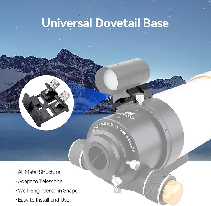 SVBONY Universal Dovetail Base, Finderscope Mount Bracket, - Image 2
