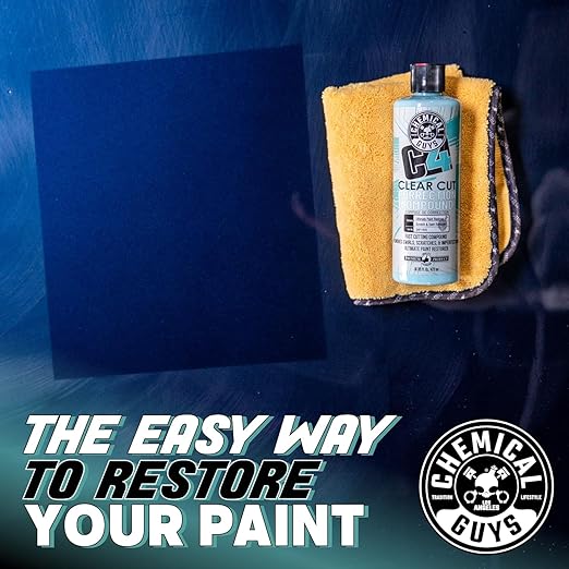 Chemical Guys GAP11616 C4 Clear Cut Correction Compound (Paint Correction - Fixes Scratches, Swirls & Holograms), 16 oz.