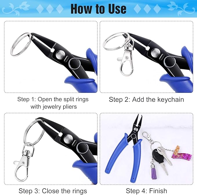 Split Ring Pliers for Jewelry Making, Evatage 2Pcs Jump Ring Opening Pliers for - Image 7
