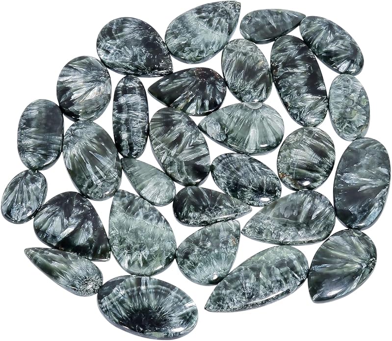 Natural Loose Gemstone 5 Piece Cabochons Lot Jewelry Making Loose Gemstone by Crysmona