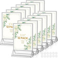 5X7 Silver Frames Double-Sided Acrylic Sign Holder，12 PCS | Silver Picture by AcrylicSignHolderMahjongRacks%EF%BC%8CMahjongBags