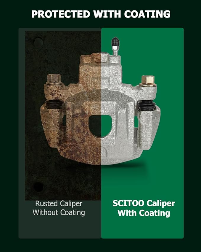 SCITOO Rear Right Brake Caliper With Bracket 19B2904 Compatible For Toyota Highlander 2004-2007