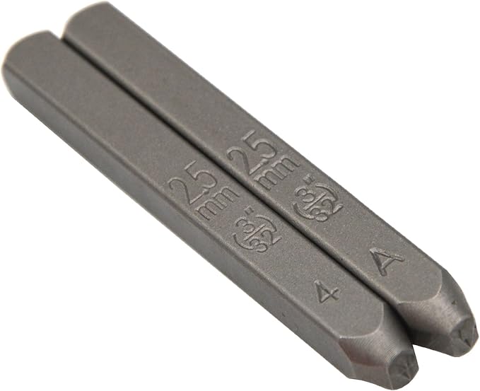 9pcs Heavy Duty Steel Stamp Uppercase Number 3/32 2.5mm Hand Stamping Character Mark Code Alphabet Punch Kit for Metal Jewelry Crypto Plate Leather