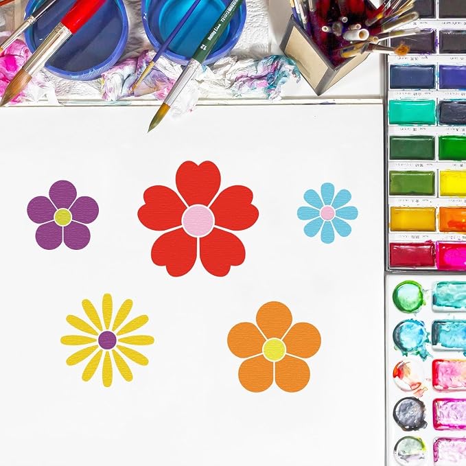 Large Flower Stencils for Painting, Plastic Reusable Floral Paint Stencils for - Image 6