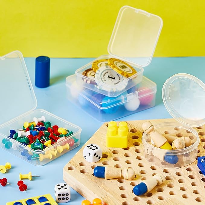 Taiyin 20 Pcs Clear Board Game Tokens Storage Containers Trays Clear Plastic - Image 6