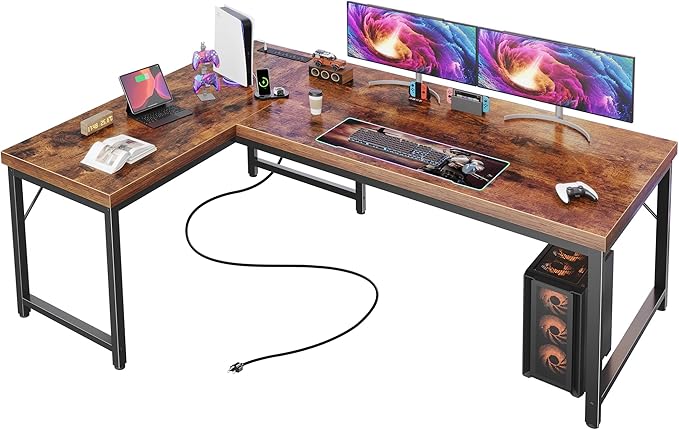 Huuger 55 Inch L Shaped Desk by Huuger