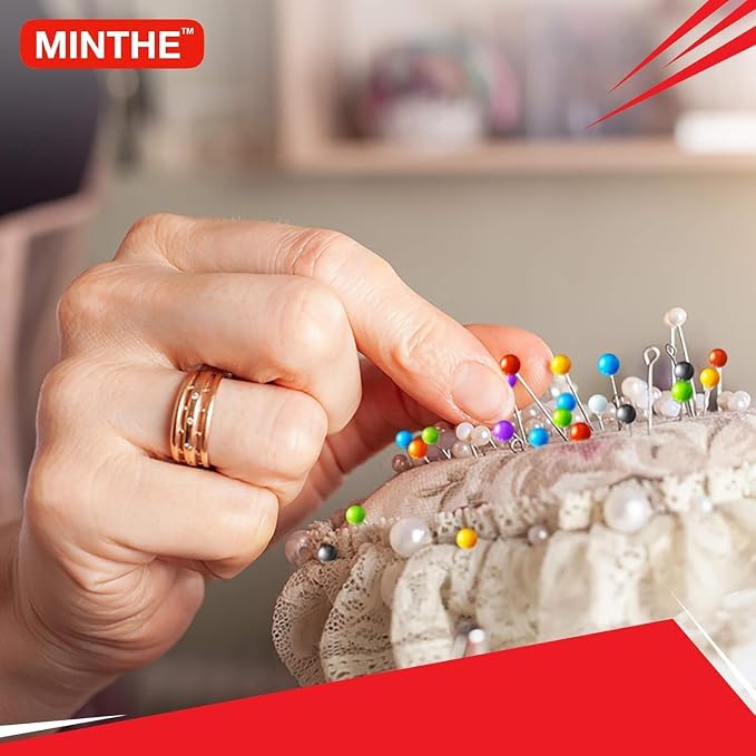 MINTHE 100PCS Sewing Pins for Fabric, Straight Pins Sewing - Image 5