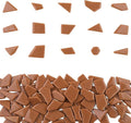 Youway Style Mosaic Tiles for Crafts Bulk, 200g Caramel Broken Glass Pieces for by YouwayStyle