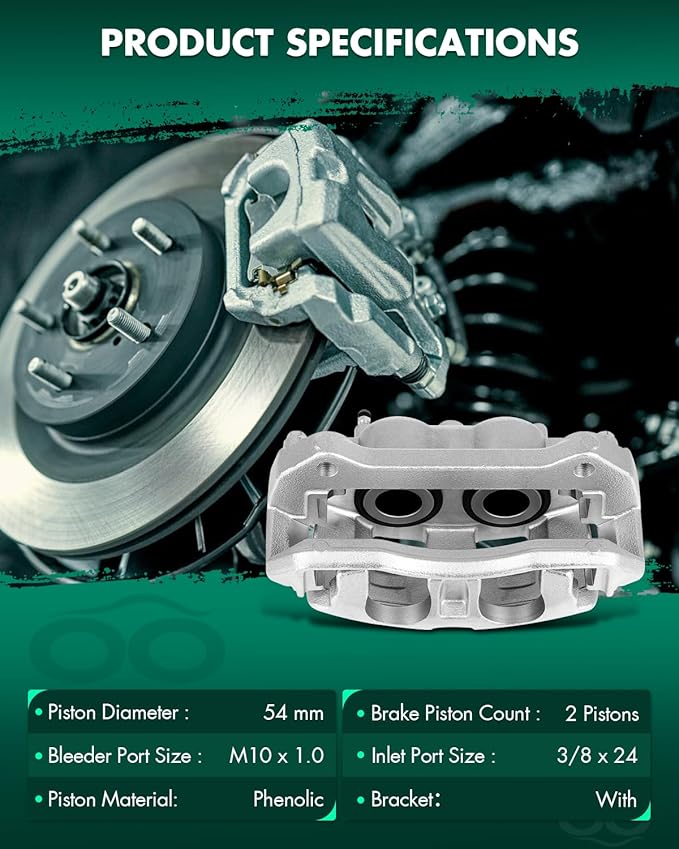 SCITOO 18B5404 Disc Brake Caliper Assembly with Bracket Fit For Ford For F-150 2012 2013 2014 2015 2016 For Ford For Lobo 2011-2013