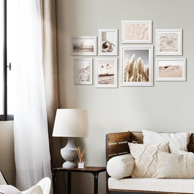 ArtbyHannah Gallery Wall Frame Set, 8 Pack Picture Frames Collage Wall Art Decor - Image 2