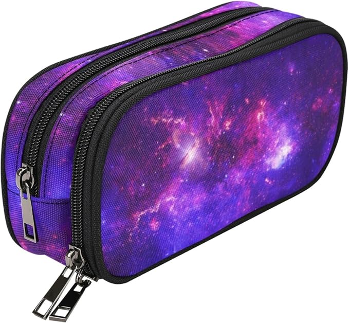 ANANGTEE Purple Galaxy Unicorn Pencil Case Pouch by ANANGTEE