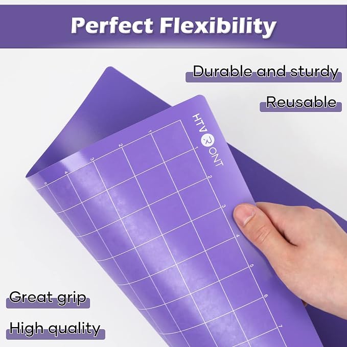 HTVRONT Strong Grip Cutting Mat, 2 Pack Cutting Mat 12x12 Compatible - Image 5