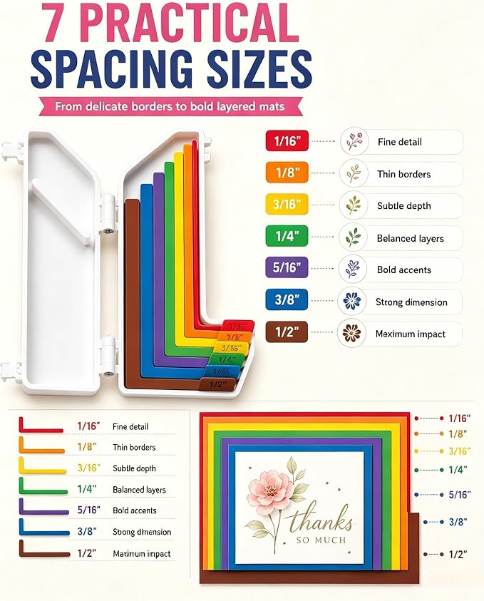 7pcs Paper Crafting Alignment Guides - Image 4