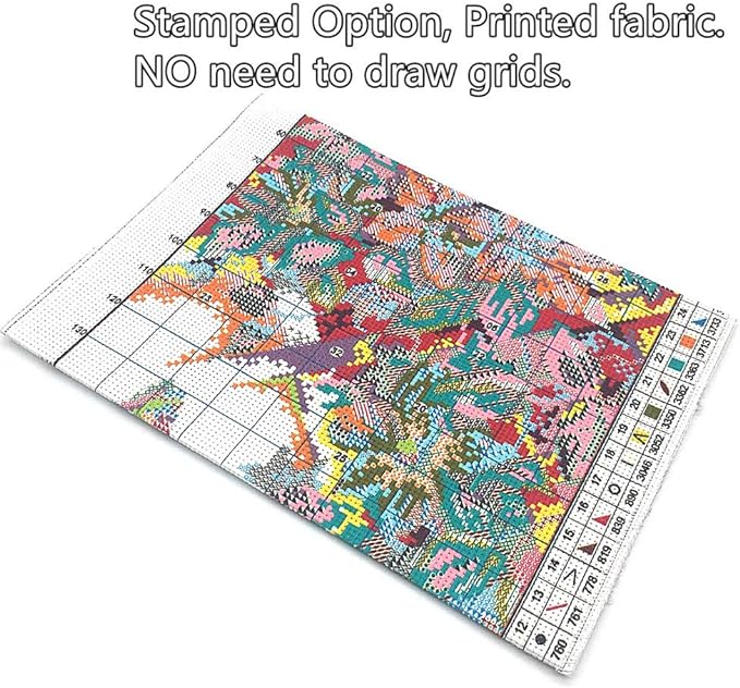 Cross Stitch Kits, Three Birds Awesocrafts Easy Patterns Cross Stitching - Image 2