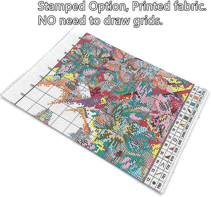 Awesocrafts Cross Stitch Kits, Four Seasons of Summer Easy Patterns Cross - Image 2
