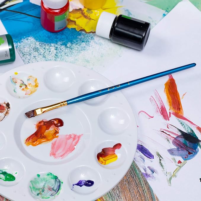 Mr. Pen- Round Paint Tray Palettes, 4 Pack | Plastic White Palettes - Image 8