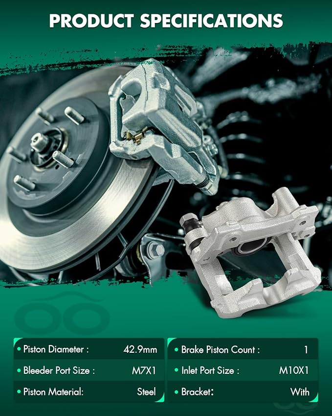 SCITOO 19B3407 Rear Right Disc Brake Caliper Assembly w/Bracket For Lexus For GS300 2006,For Lexus For IS250 2010 2013
