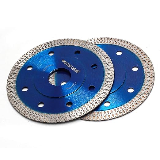 Super Thin Diamond Tile Blade Porcelain Saw Blade for Cutting Porcelain Tile Granite Marbles (4"-2pc/Box)