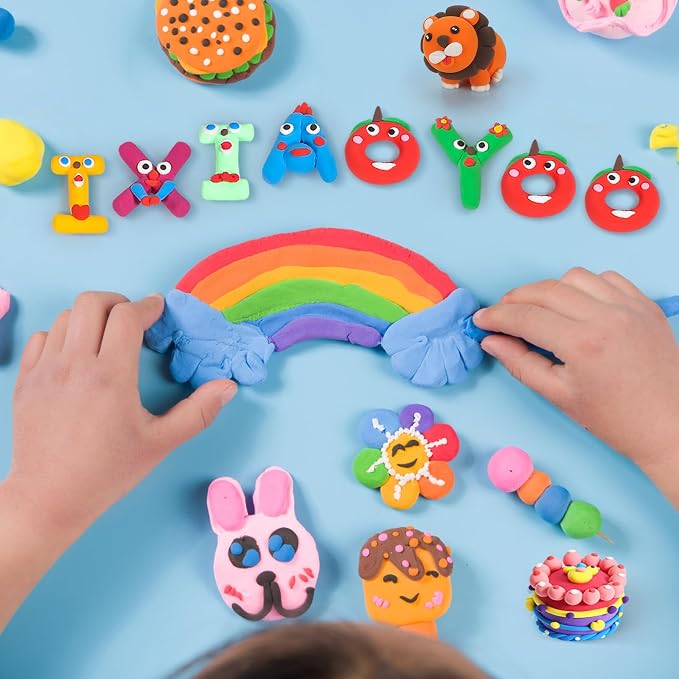 Ixiaoyoo Air Dry Clay, 30 Colors Foam Modeling Clay - Image 3