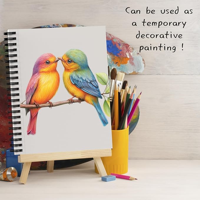 Joibabe 5.5" x 8.5" Sketch Book ，2 Pack 80-Sheets，Double-Sided Hardbound - Image 9