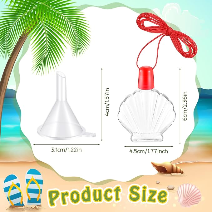 Sliner 74 Pcs Sand Art Kits Includes Shell Bottles, Colored Sand, Mini Funnels - Image 2