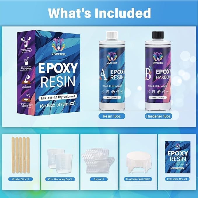 Vivresina Epoxy Resin Kit 32 OZ - Image 7