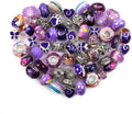 Aipridy European Large Hole Beads, Colorful Glass Charm Beads Set by AIPRIDY