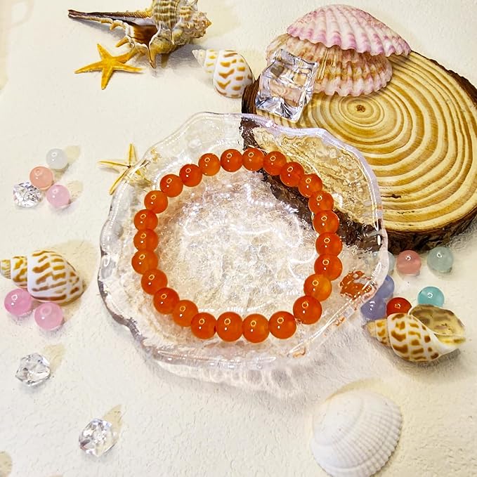 1200PCS 8mm Glass Beads for Jewelry Making, 24 Colors Crystal Beads Bracelets - Image 7