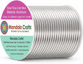 Mandala Crafts 13 Gauge Silver Tone Anodized Aluminum Craft Wire, 60 FT | by MandalaCrafts