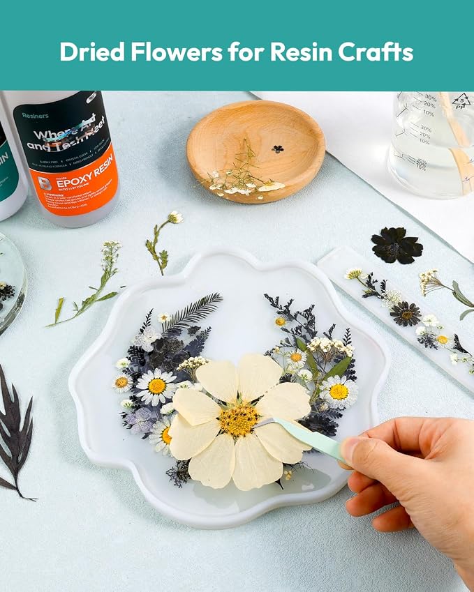 Dried Flowers, Resiners 100Pcs Pressed Flowers - Image 3