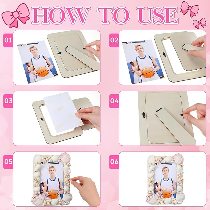 Yousoontic 10 Sets DIY Picture Frame Craft Kit - Image 4