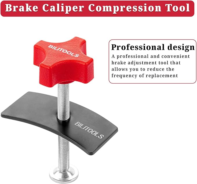 BILITOOLS Brake Pad Spreader, Disc Brake Caliper Compression Tool Caliper Piston Compressor Spreader Tool