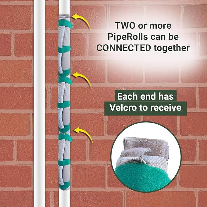 The Original Pipe Insulation Cover (5˚F) Winter Pipe Insulation (UV-Coated),Pump Cover, Sprinkler Irrigation Valve Cover, Backflow Preventer Freeze Protection (9W X 13.5L Roll Cover)