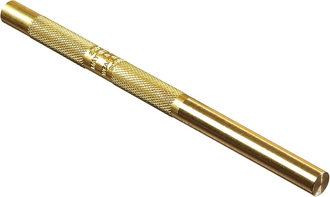 Mayhew Tools 25074 Brass Drift Punch, 1/4-6mm x 4"