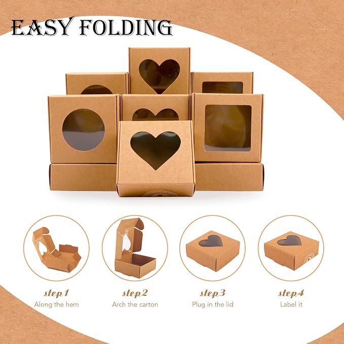 Moukiween 30 PCS Brown Soap Boxes - Image 3