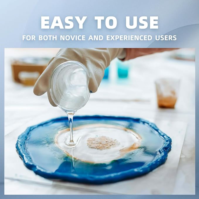 32OZ Crystal Clear Epoxy Resin Kit, High Gloss Bubble Free Resin - Image 4