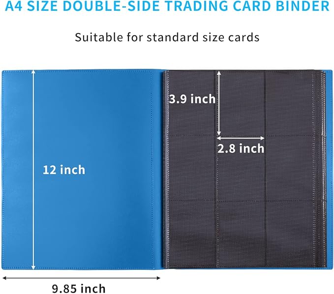 Card Binder, Upgraded 9 Pockets Trading Card Collection Binder - Image 2