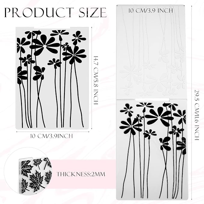 Mumufy 20 Pcs Embossing Folders - Image 2