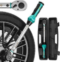 Torque Wrench 3/8 Drive, Inch Pounds Torque Wrench, Bike Tool Small Mini Click Torque Wrenches 72 Th 20-100Ft.lb/27.1-135.6Nm, Bicycle Car Tire Adjustable In Ibs Torch Wrench With Storage Case