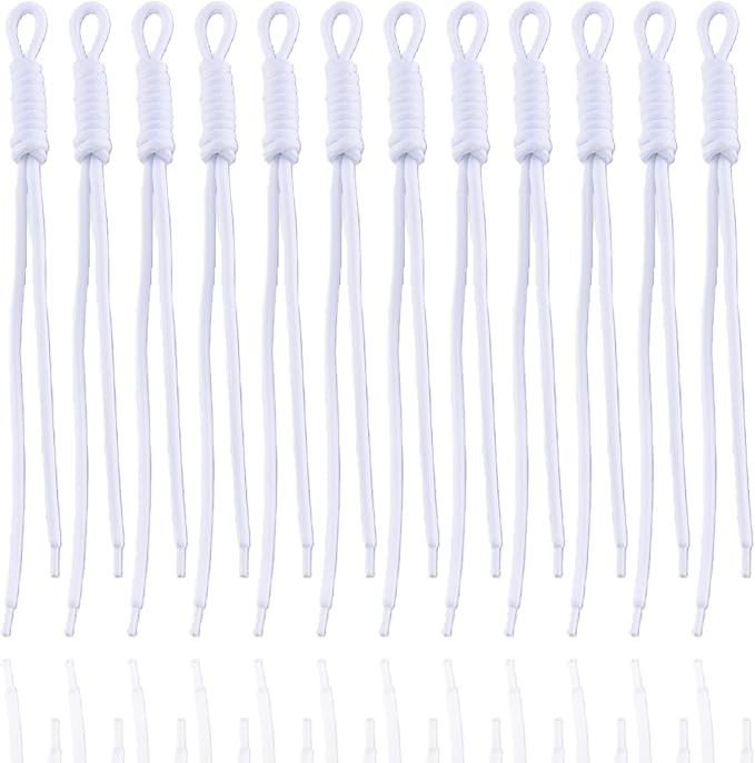 KJML DIY Paracord Keychain 12pcs Paracord Rope Keychain Braided Cord Rope Bag by KJMLDIY
