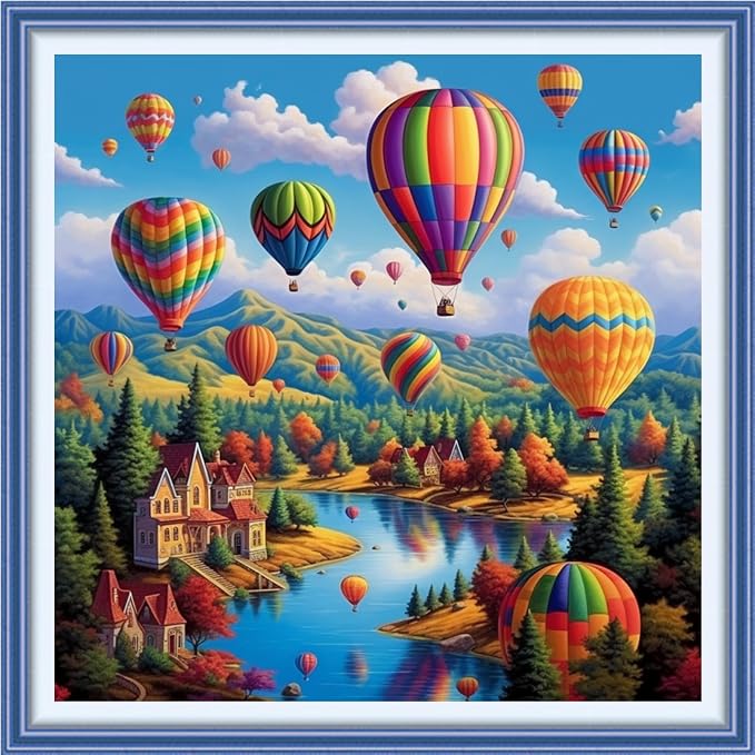 Joyhoor Cross Stitch Kits for Beginners Stamped Cross-Stitch Supplies by JoyhoorCrossStitchKits
