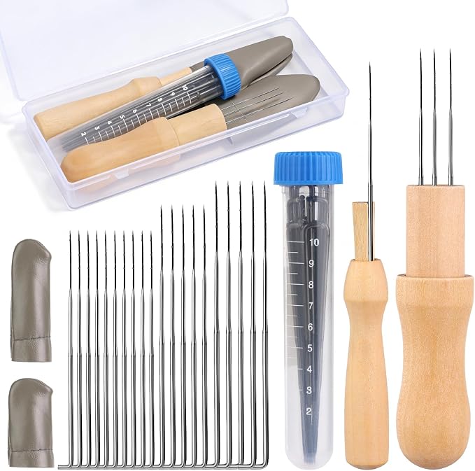 Yizzvb Needle Felting Tools, 4 Sizes Felting Needles by yizzvb