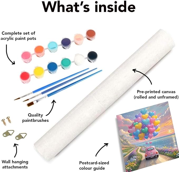 Clendo Balloon Paint by Numbers Kit - Image 7