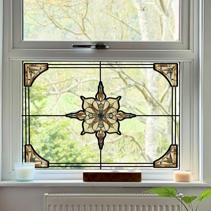 ADD.HERES Window Stickers, ‌Stained Glass Window Privacy Film, UV Blocking - Image 7
