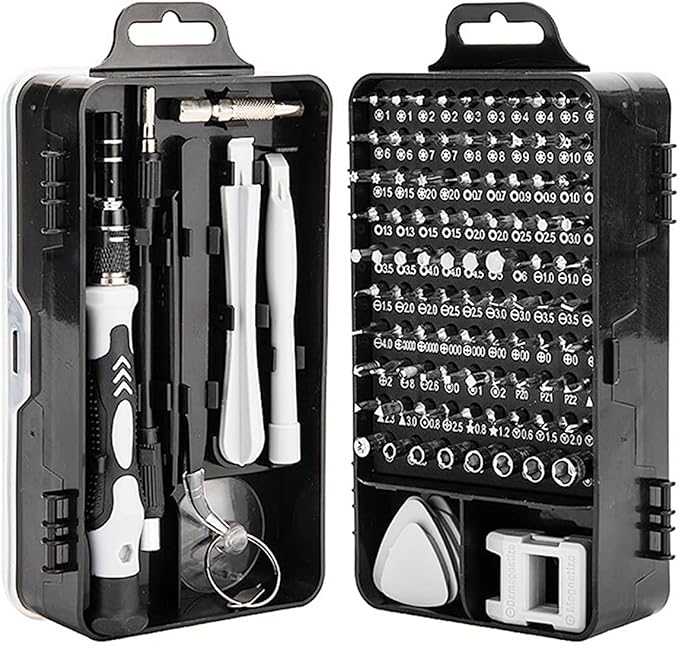 Mini Precision Screwdriver sets,Sinyiol 115 in 1 Repair Tool Kit to Fixing Phone Laptop PC Camera Electronic Watches Glasses,Switch，game consoles ，Magnetic Driver Kit with Flexible Shaftl