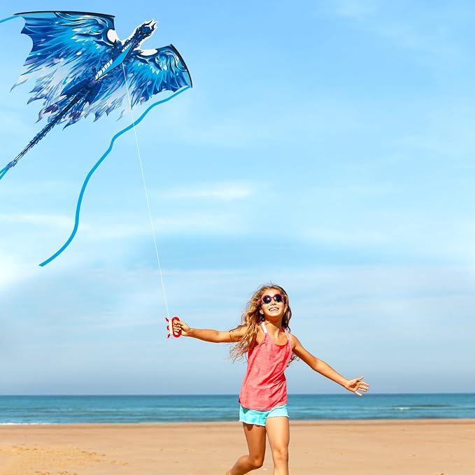 Dragon Kite for Adults, Gifts for Easter, Kites for Kids Ages 4-8 8-12 Easy to - Image 6