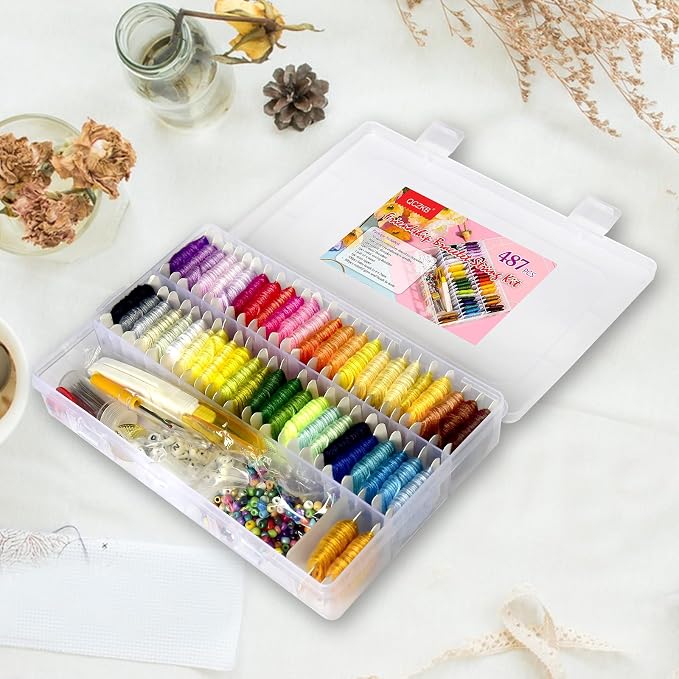 400+Pcs Friendship Bracelet String Kit String Bracelet Making Kit - Image 5