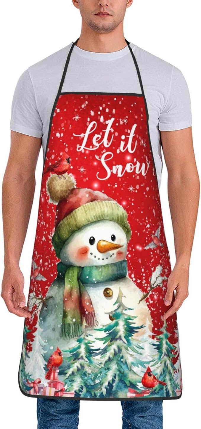 Apron Cooking Chef Work Shop Women Men Baking Decorations Painting Bbq Grilling - Image 2