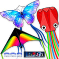 SGftre 3 Piece Set Butterfly Delta Octopus Kites by SGftre